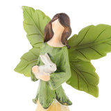 Max Resin Angel Figurine Creative Sculptures Statue Desk Decoration Gift Yellow