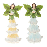 Max Resin Angel Figurine Creative Sculptures Statue Desk Decoration Gift Yellow