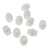 Max 10pcs PTZ AV Anti Vibration Rubber Damper Balls for FPV RC Quadcopter White
