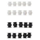 Max 10pcs PTZ AV Anti Vibration Rubber Damper Balls for FPV RC Quadcopter White