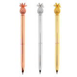 Max Metal Pineapple Pen Stationary Ballpoint Office School Supplies gold