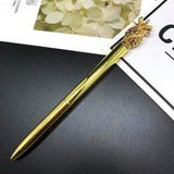 Max Metal Pineapple Pen Stationary Ballpoint Office School Supplies gold