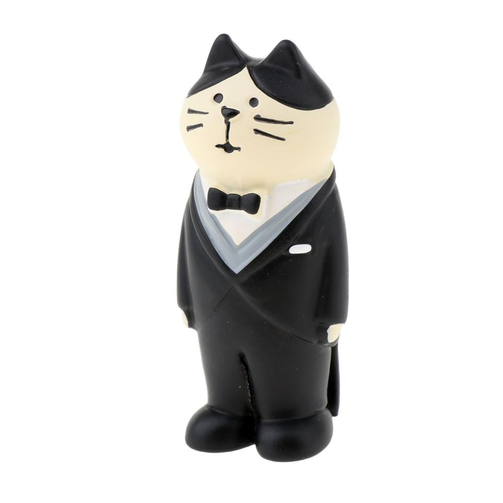 Max Miniature Resin Wedding Cat Toy for Desktop Home Car Decoration Cat Groom