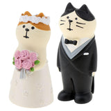 Max Miniature Resin Wedding Cat Toy for Desktop Home Car Decoration Cat Groom