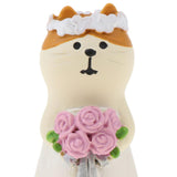 Max Miniature Resin Wedding Cat Toy for Desktop Home Car Decoration Cat Bride