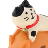 Max Miniature Resin Lucky Cat Toy for Desktop Decorations Ornament Orange
