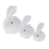 Max Lovely Rabbit Figurine Statue Animal Model Home Crafts Decoration Small