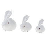 Max Lovely Rabbit Figurine Statue Animal Model Home Crafts Decoration Small