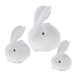 Max Lovely Rabbit Figurine Statue Animal Model Home Crafts Decoration Small