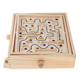 Max Maze Labyrinth Balance Board Wooden Toy with Driving Beads for Kids Adults