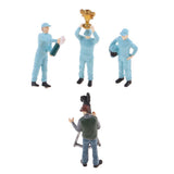Max 1:64 Race Medal Race Car Driver Figures Scenario Set for Tomy Siku Blue