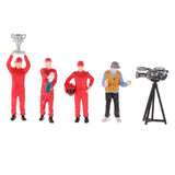 Max 1:64 Race Medal Race Car Driver Figures Scenario Set for Tomy Siku Red