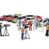 Max 1:64 Race Medal Race Car Driver Figures Scenario Set for Tomy Siku Red