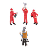 Max 1:64 Race Medal Race Car Driver Figures Scenario Set for Tomy Siku Red