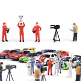 Max 1:64 Race Medal Race Car Driver Figures Scenario Set for Tomy Siku White