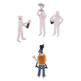 Max 1:64 Race Medal Race Car Driver Figures Scenario Set for Tomy Siku White