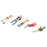 Max 5pcs 1:64 Resin Figures The Playing Field People Group for Micro-Scenes A