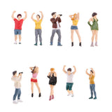Max 5pcs 1:64 Resin Figures The Playing Field People Group for Micro-Scenes A