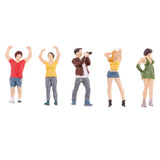 Max 5pcs 1:64 Resin Figures The Playing Field People Group for Micro-Scenes A