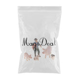 Max Simulation Farm Animal Figures Plastic Farm Animals Toy with Farmer & 4 Pigs