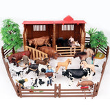 Max Miniature Farm Animals Figures DIY Kit for Kids Toddlers Handmade Playset