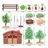 Max Miniature Farm Animals Figures DIY Kit for Kids Toddlers Handmade Playset