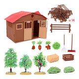 Max Miniature Farm Animals Figures DIY Kit for Kids Toddlers Handmade Playset