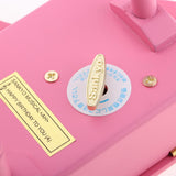 Max Classical Miniature Piano Music Box with Bench Pink Happy birthday