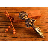 Max Tibetan Buddhist Vajrayana Pure Copper Phurpa Vajra Talisman Golden