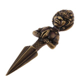 Max Tibetan Buddhist Vajrayana Pure Copper Phurpa Vajra Talisman Golden