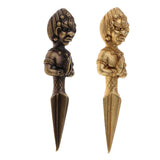 Max Tibetan Buddhist Vajrayana Pure Copper Phurpa Vajra Talisman Golden