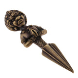 Max Tibetan Buddhist Vajrayana Pure Copper Phurpa Vajra Talisman Golden