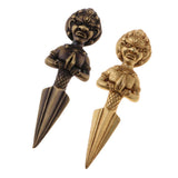 Max Tibetan Buddhist Vajrayana Pure Copper Phurpa Vajra Talisman Golden