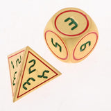 Max 7pcs Multi-sided Dice Polyhedral Dice Set for D&D RPG Table Game Dice E