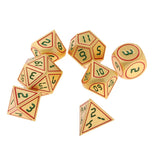 Max 7pcs Multi-sided Dice Polyhedral Dice Set for D&D RPG Table Game Dice E