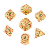Max 7pcs Multi-sided Dice Polyhedral Dice Set for D&D RPG Table Game Dice E
