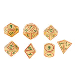 Max 7pcs Multi-sided Dice Polyhedral Dice Set for D&D RPG Table Game Dice E