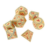 Max 7pcs Multi-sided Dice Polyhedral Dice Set for D&D RPG Table Game Dice F