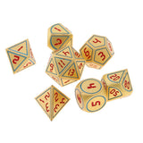 Max 7pcs Multi-sided Dice Polyhedral Dice Set for D&D RPG Table Game Dice F