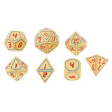 Max 7pcs Multi-sided Dice Polyhedral Dice Set for D&D RPG Table Game Dice F
