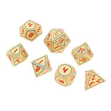Max 7pcs Multi-sided Dice Polyhedral Dice Set for D&D RPG Table Game Dice F