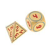 Max 7pcs Multi-sided Dice Polyhedral Dice Set for D&D RPG Table Game Dice F