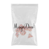 Max 7pcs Multi-sided Dice Polyhedral Dice Set for D&D RPG Table Game Dice H