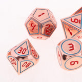 Max 7pcs Multi-sided Dice Polyhedral Dice Set for D&D RPG Table Game Dice H