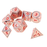 Max 7pcs Multi-sided Dice Polyhedral Dice Set for D&D RPG Table Game Dice H