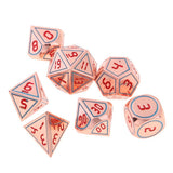 Max 7pcs Multi-sided Dice Polyhedral Dice Set for D&D RPG Table Game Dice H