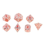 Max 7pcs Multi-sided Dice Polyhedral Dice Set for D&D RPG Table Game Dice H