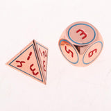 Max 7pcs Multi-sided Dice Polyhedral Dice Set for D&D RPG Table Game Dice H