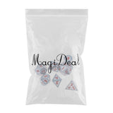 Max 7pcs Multi-sided Dice Polyhedral Dice Set for D&D RPG Table Game Dice I