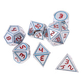 Max 7pcs Multi-sided Dice Polyhedral Dice Set for D&D RPG Table Game Dice I